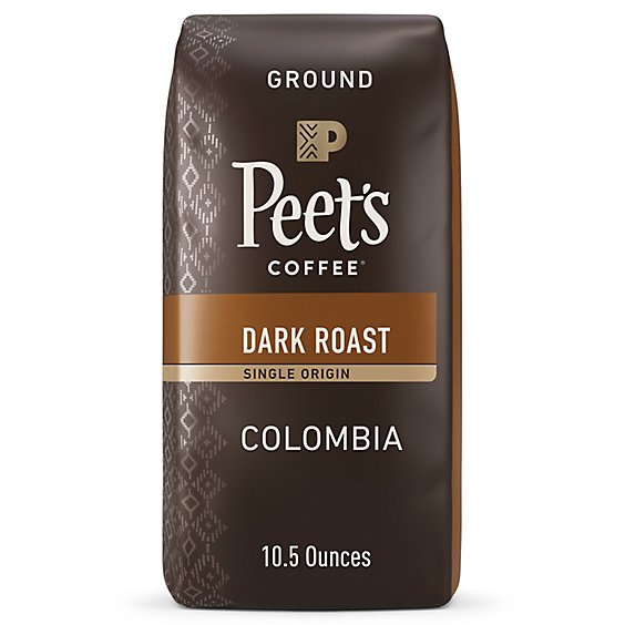 Peet's Coffee Single Origin Colombia Dark Roast Ground Coffee Bag - 10.5 Oz