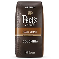 Peet's Coffee Single Origin Colombia Dark Roast Ground Coffee Bag - 10.5 Oz - Image 1