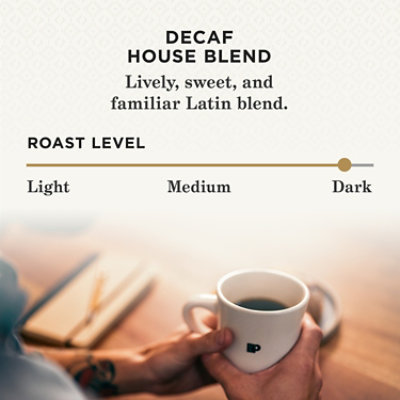 Peet's Coffee Decaf House Blend Dark Roast Ground Coffee Bag - 10.5 Oz - Image 3