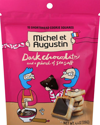 Michel Et Cookie Sqr Drk Choc Pch - 4.4 Oz - Image 2