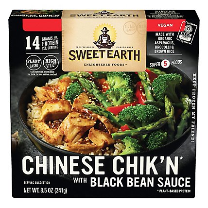 Sweet Earth Frozen Entree Chinese Chikn With Black Bean Sauce - 8.5 Oz - Image 1