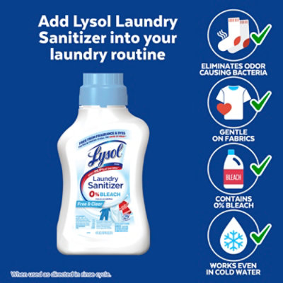 Lysol Free And Clear Laundry Sanitizer - 41 Oz - Image 6