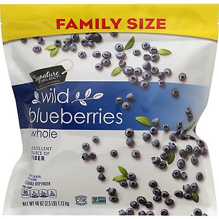 Signature Select Blueberries Wild Whole Family Size - 40 Oz - Image 2