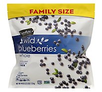Signature Select Blueberries Wild Whole Family Size - 40 Oz