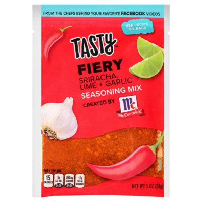 McCormick Tasty Seasoning Mix Fiery Sriracha Lime Plus Garlic - 1 Oz - Image 3