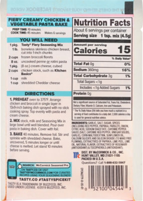 McCormick Tasty Seasoning Mix Fiery Sriracha Lime Plus Garlic - 1 Oz - Image 6