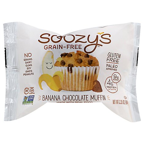 Soozys Muffin Banana Choc Chip - 2.25 Oz