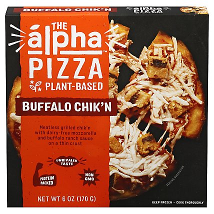 Alpha Foods Pizza Plant Based Buffalo Chikn - 6 Oz - Image 3
