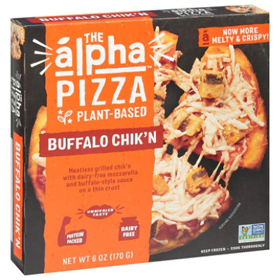 Alpha Foods Pizza Plant Based Buffalo Chikn - 6 Oz
