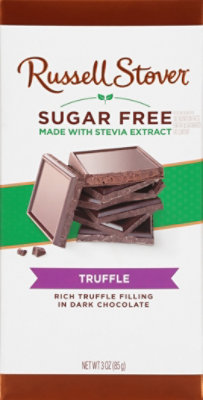 Russell Stover Dark Chocolate Sugar Free Truffle - 3 Oz - Image 2