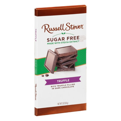 Russell Stover Dark Chocolate Sugar Free Truffle - 3 Oz - Image 1