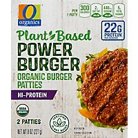 O Organics Organic Burger Patty Plant Based Power Burger Hi Protein - 2 Count - Image 2