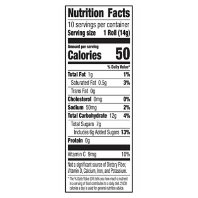 Fruit Roll-Ups Sour Blue Raspberry & Berry Punch - 10-0.5 Oz - Image 4