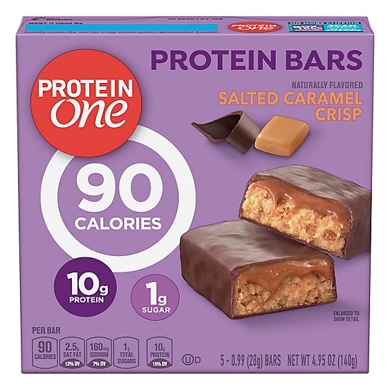 Protein One Protein Bars Salted Caramel Crisp - 5-0.99 Oz