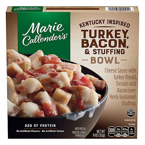 Marie Callenders Bowl Turkey Bacon & Stuffing Kentucky Inspired - 11 Oz