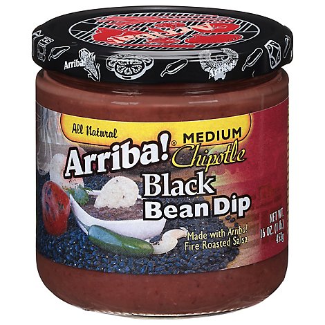 Arriba! Black Bean Dip Chipotle Medium - 16 Oz
