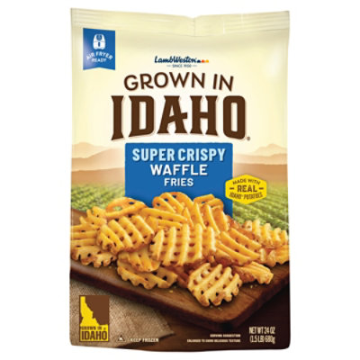 Lamb Weston Idaho Potato Super Crispy Waffle Fries - 24 Oz