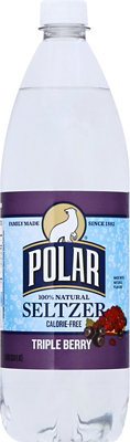 Polar Seltzer 100% Natural Calorie Free Triple Berry - 1 Liter - Image 6