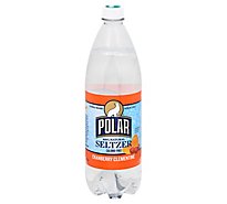 Polar Seltzer 100% Natural Calorie Free Cranberry Clementine - 1 Liter