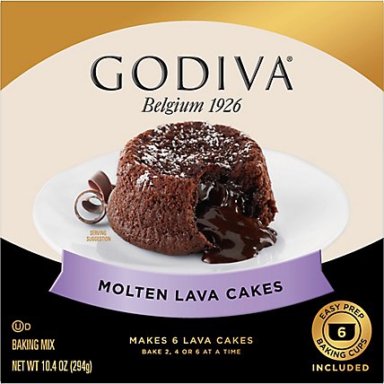 Godiva Baking Mix Molten Lava Cake - 10.4 Oz - Image 2