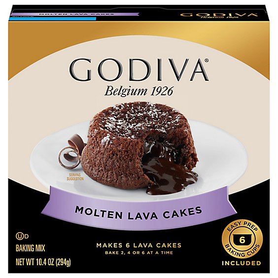Godiva Baking Mix Molten Lava Cake - 10.4 Oz
