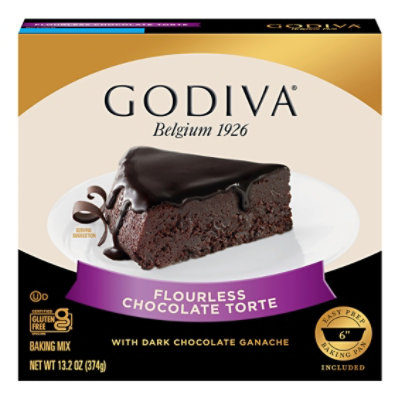 Godiva Baking Mix Flourless Chocolate Torte With Dark Chocolate Ganache - 13.2 Oz