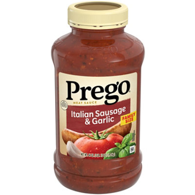 Prego Italian Sausage and Garlic Meat Sauce - 44 Oz - Image 1