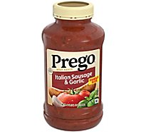 Prego Meat Sauce Italian Sausage & Garlic - 44 Oz