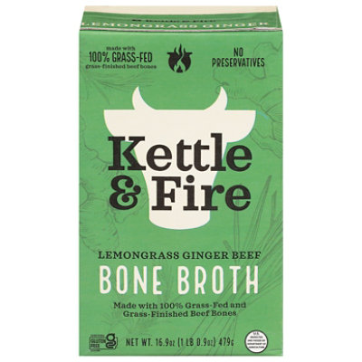 Kettle & Fire Bone Broth Lemongrass Ginger Pho - 16.9 Fl. Oz. - Image 1