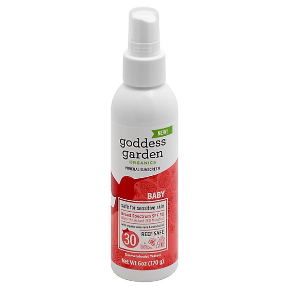 Goddess Garden Spray Baby Spf 30 - 6 Oz