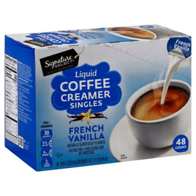 Signature SELECT Creamer Singles French Vanilla Liquid - 48 Count