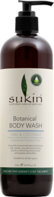 Sukin Wash Body Botncl Lime Ccnt - 16.9 Fl. Oz. - Image 2