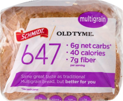 Schmidt Old Tyme Carb Smart Multigran Bread - 17 Oz - Image 2