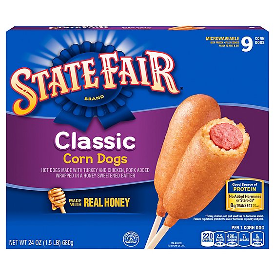 State Fair Classic Frozen Corn Dogs 9 Count - 24 Oz