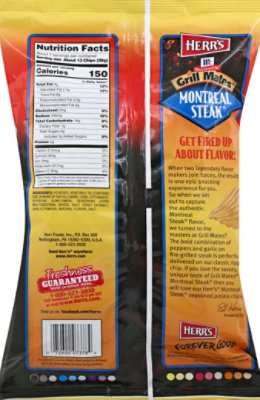 Herrs Potato Chips McCormick Grill Mates Montreal Steak - 6.5 Oz - Image 3