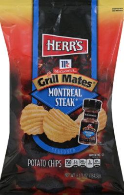 Herrs Potato Chips McCormick Grill Mates Montreal Steak - 6.5 Oz - Image 2