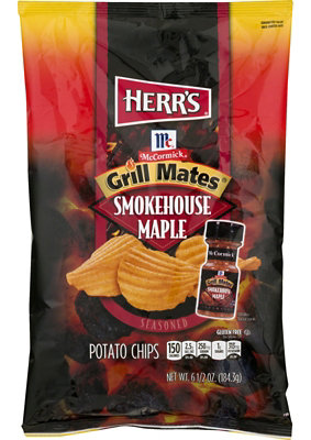 Herrs Potato Chips McCormick Grill Mates Smokehouse Maple - 6.5 Oz - Image 1