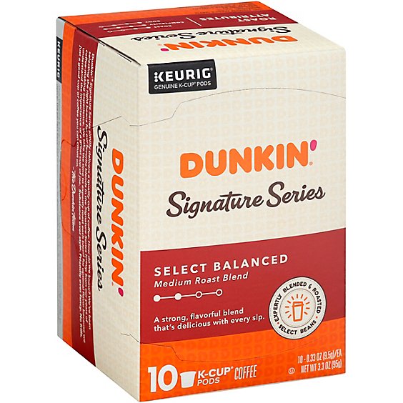 Dunkin Signature Balanced Blnd K-Cups - 10 Count