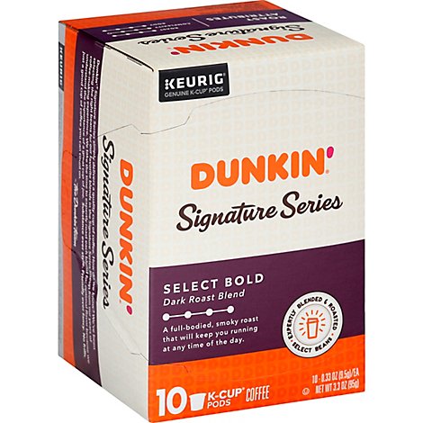 Dunkin Signature Bold Blnd K-Cups - 10 Count