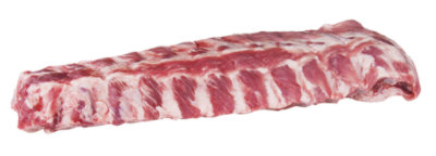 Pork Back Ribs Previously Frozen Service Case - 3 Lbs - Image 1