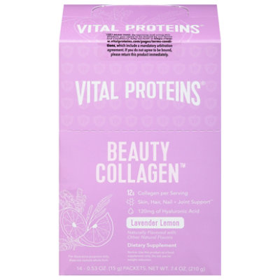 Vital Proteins Beauty Collagen Powder Lavender Lemon Display - 14-0.53 Oz - Image 3