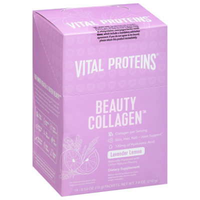 Vital Proteins Beauty Collagen Powder Lavender Lemon Display - 14-0.53 Oz - Image 1