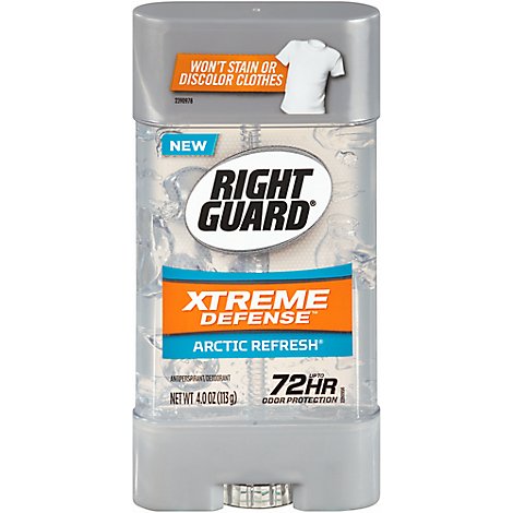 Right Guard Extreme Defense 5 Antiperspirant & Deodorant Gel Arctic Refresh - 4 Oz