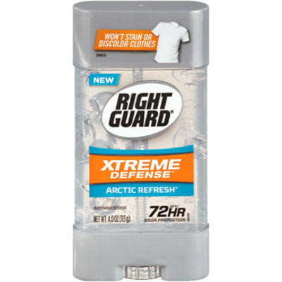 Right Guard Xtreme Defense Arctic Refresh Antiperspirant Deodorant Gel - 4 Oz
