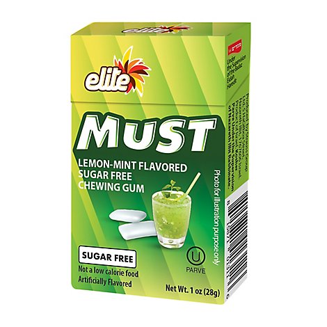 Elite Must Lemon Mint Gum - 1 Oz