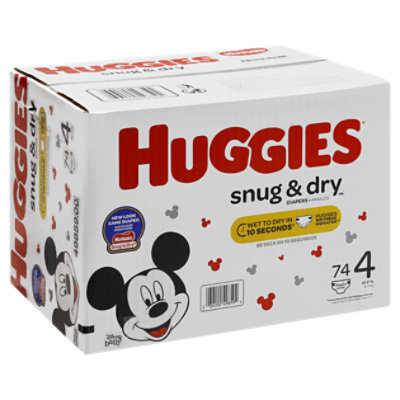 huggies diapers snug and dry size 4