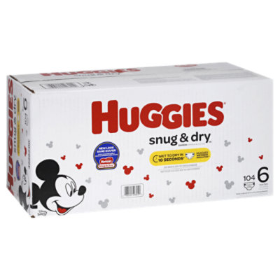 Huggies Snug Dry Diapers Plus Wetness Indicator Size 6 104 Count Albertsons