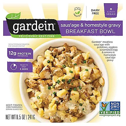 Gardein Breakfast Bowl Sausage & Homestyle Gravy - 8.5 Oz