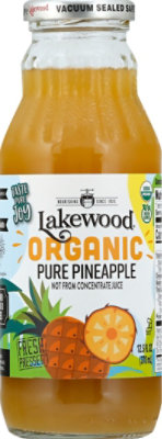 Lakewood Organic Pure Fruit Juice No Sugar Added Pineapple - 12.5 Fl. Oz. - Image 2