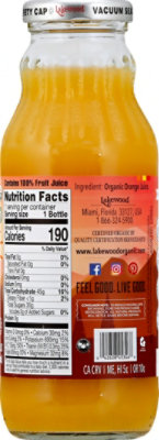 Lakewood Organic Pure Orange Juice - 12.5 Oz - Image 6
